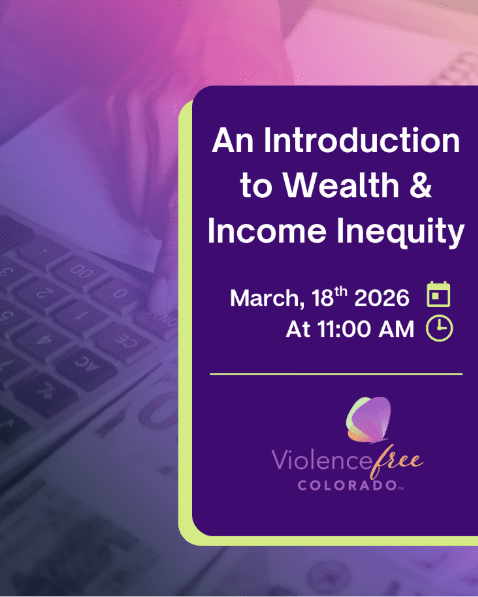 Webinar flyer with purple background image of keyboard with details for webinar